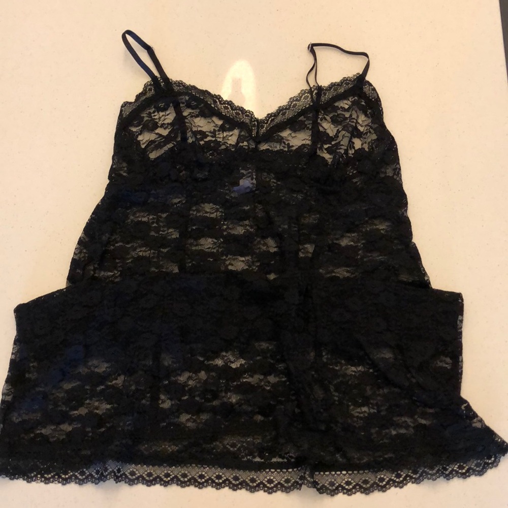 Black lace lingerie